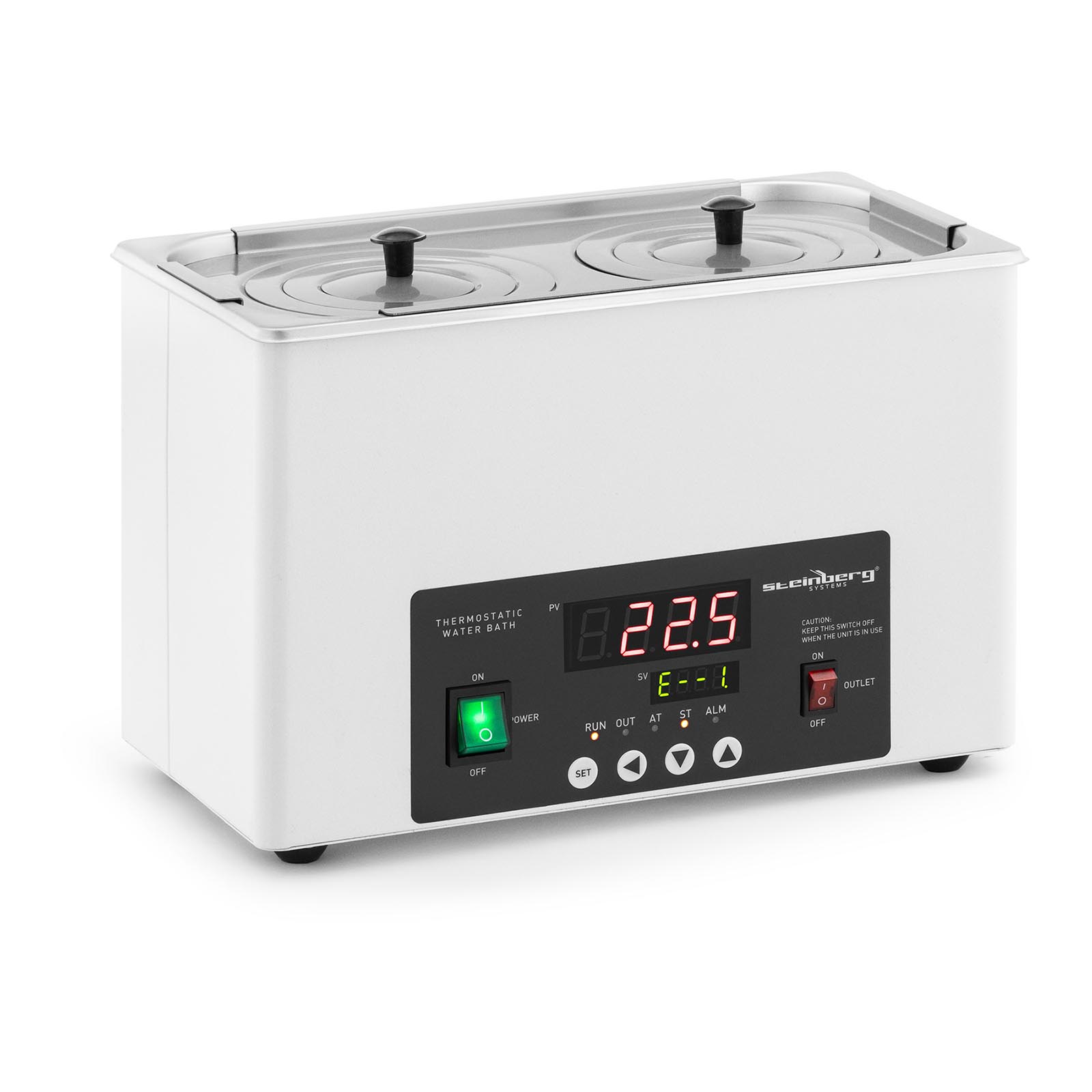 Bain marie thermostaté - numérique - 6,1 l - 5 - 100 °C - 300 x 150 x 150 mm