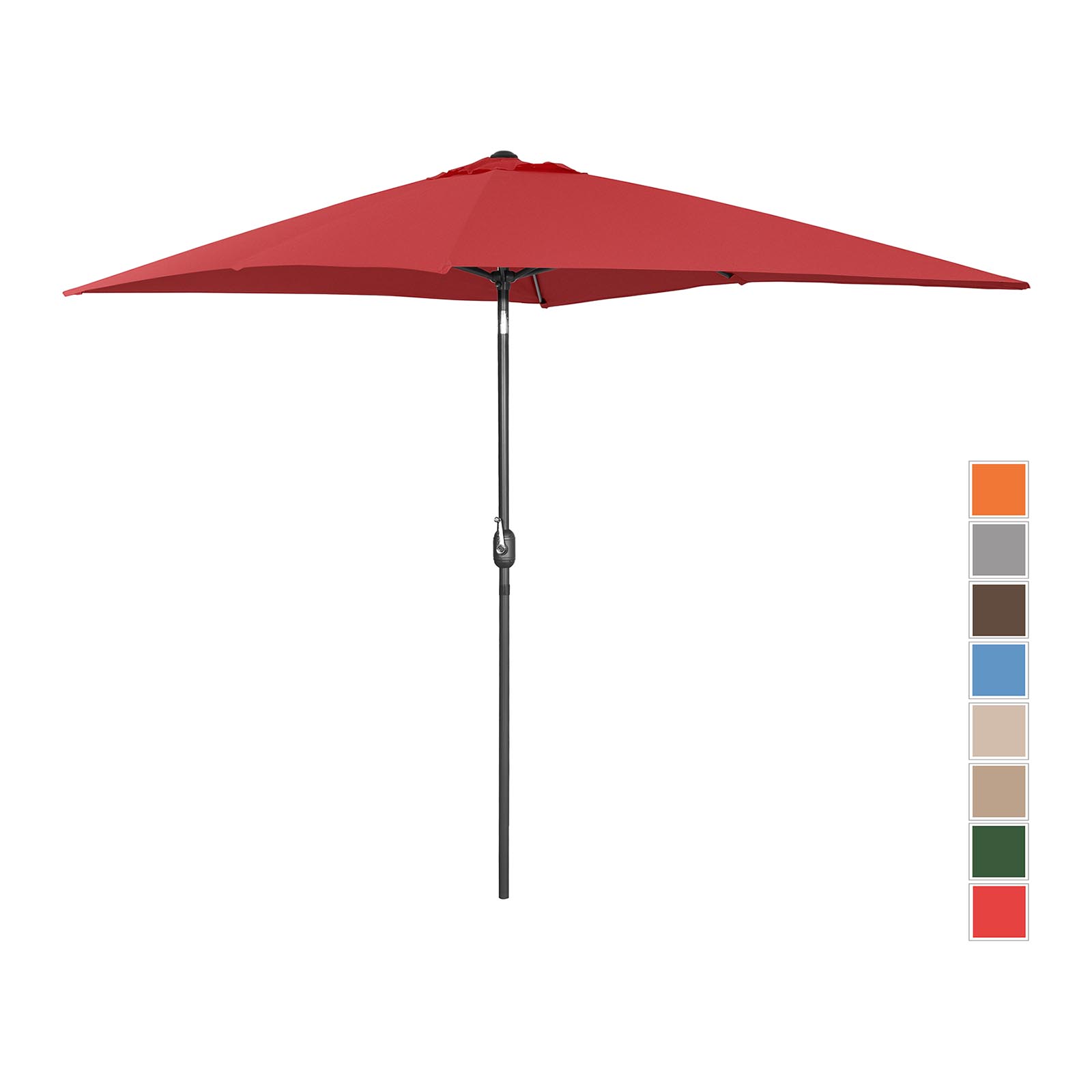 Occasion Grand parasol - Bordeaux - Rectangulaire - 200 x 300 cm - Inclinable