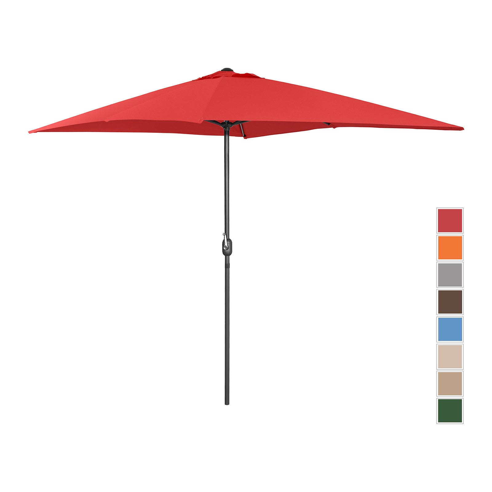 Occasion Grand parasol - Rouge - Rectangulaire - 200 x 300 cm