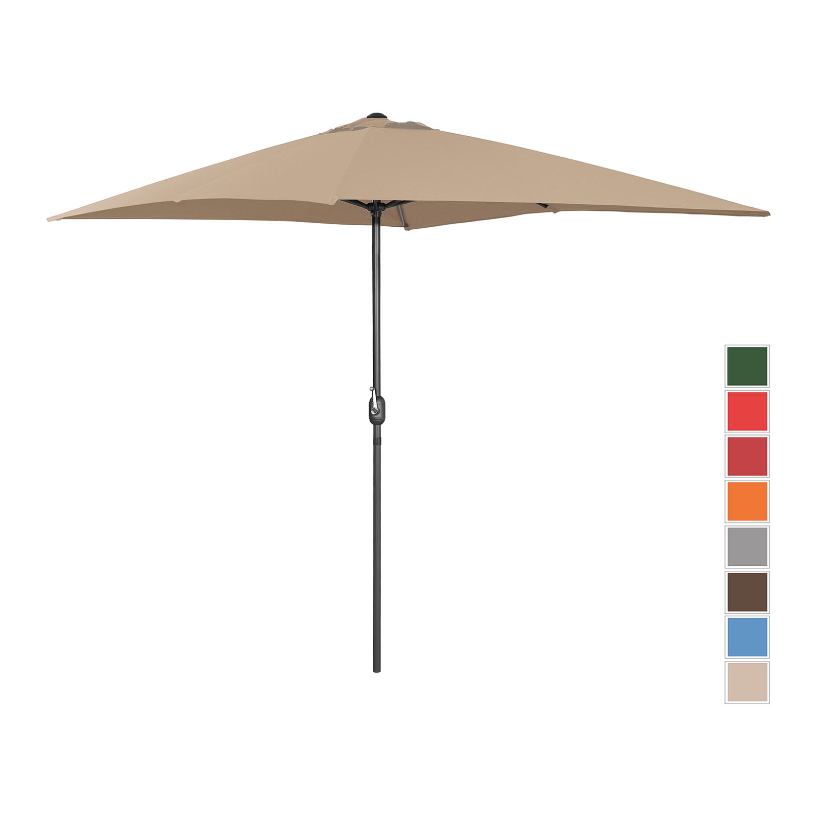 Occasion Grand parasol - Taupe - Rectangulaire - 200 x 300 cm