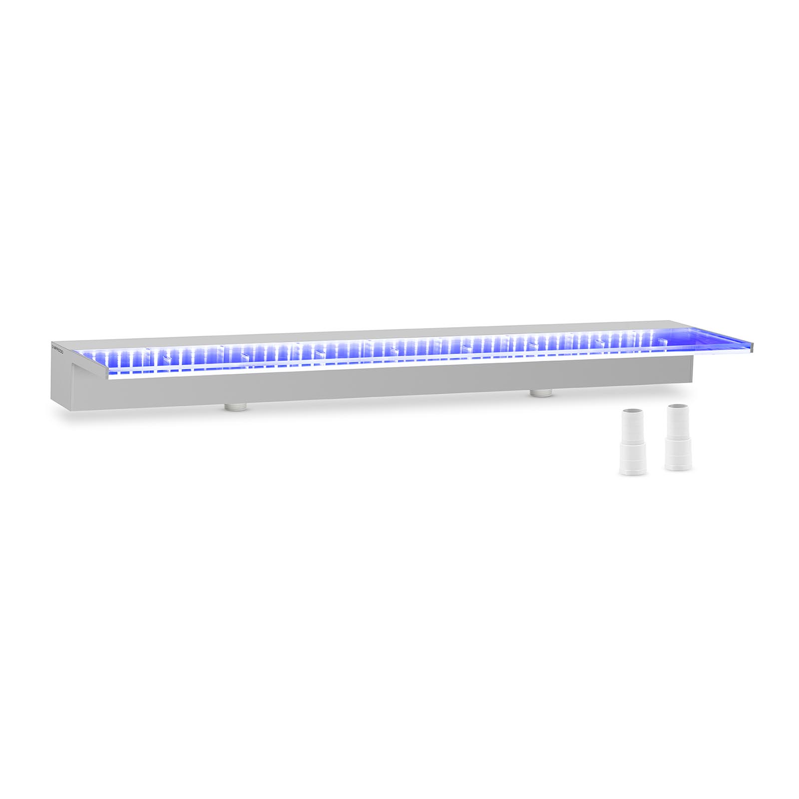 Fontaine de piscine - 90 cm - Éclairage LED - Bleu - Rebord profond