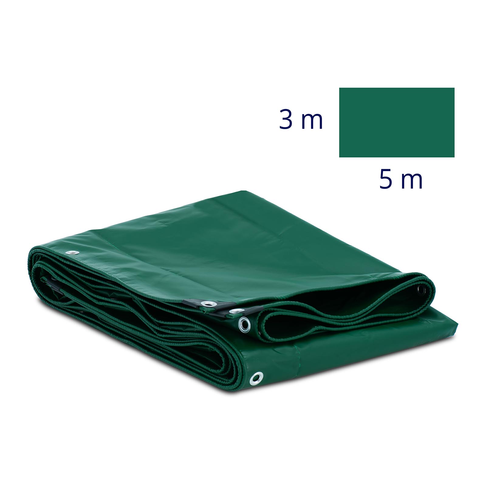 Bâche de protection - avec œillets - 500 x 300 cm - PVC - 650 g/m²